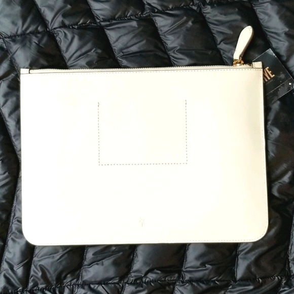 NWT Frye Harness Stud Pouch Clutch Ivory Leather - Picture 5 of 11